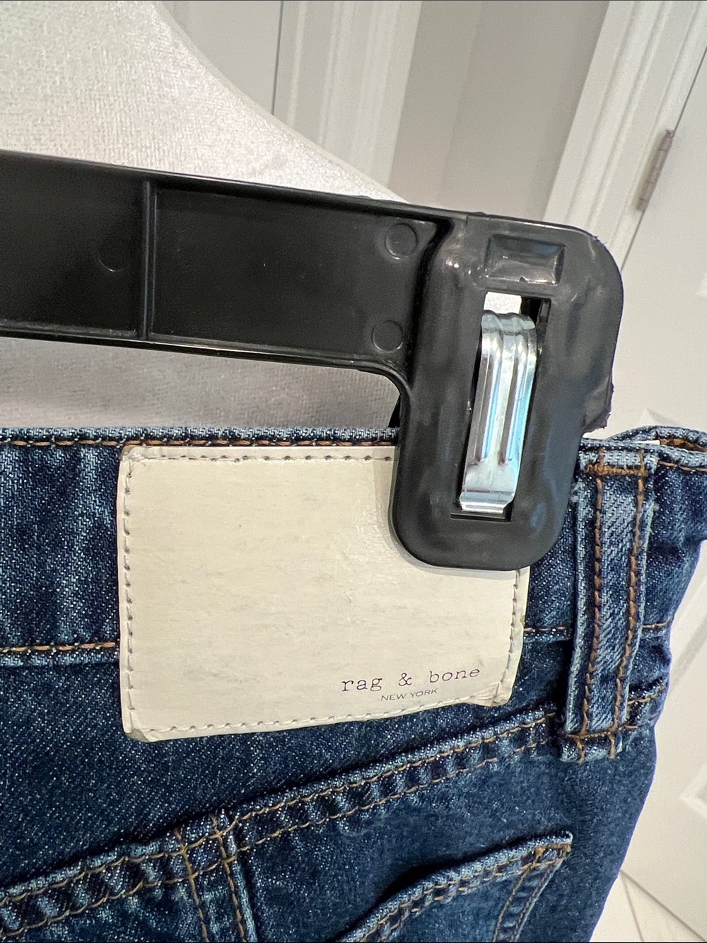 rag & bone Dark Blue Denim Cargo Jeans - Picture 3 of 4